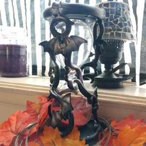 ★SOLD★ Halloween bat "hour" glass